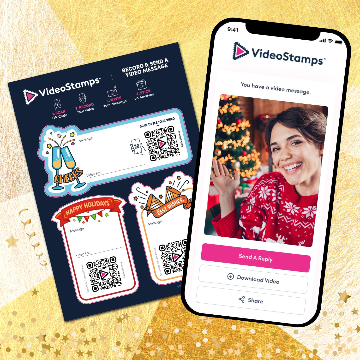 Get a Free VideoStamps Gift Label Sheet