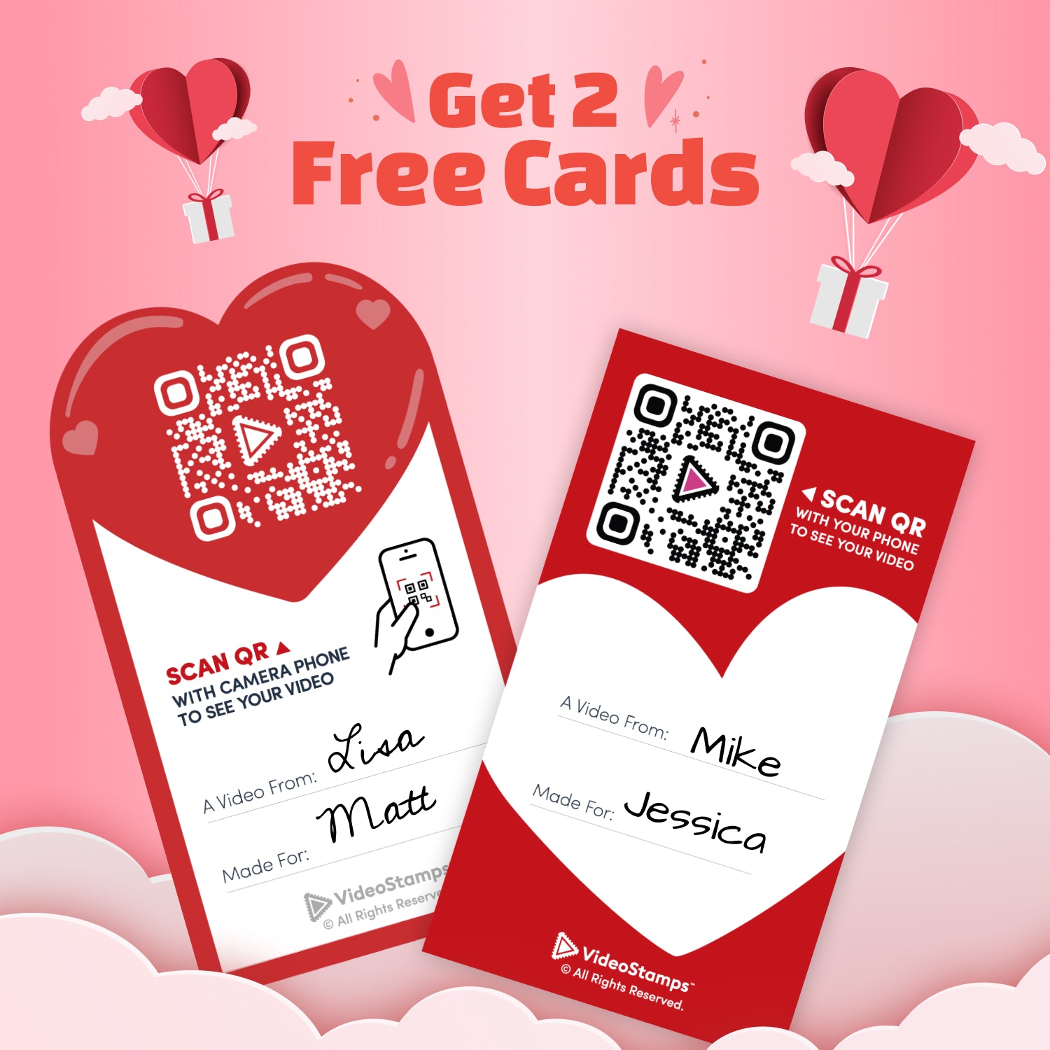 Get Two Free Valentine's VideoStamps